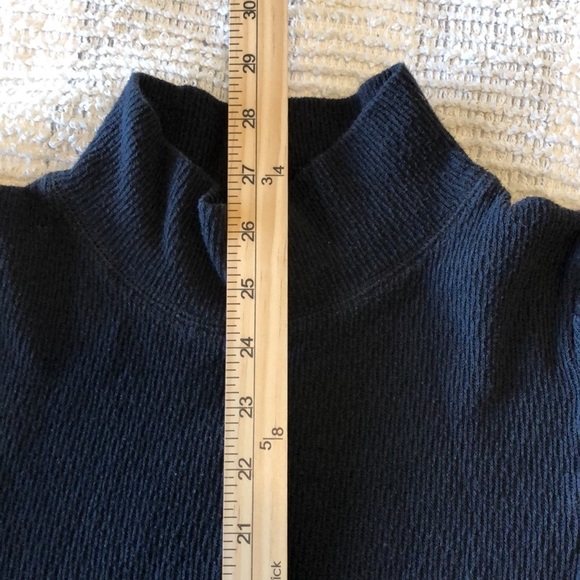 Free People Womens Long Sleeve Top Sz L Black Puff Sleeve Layer Basic Goth Easy - Picture 7 of 8